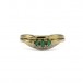 Ring mit Smaragden und Diamanten in 14 Kt. 585 Gold Gr. 59