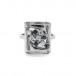 Ring mit Safiren und Brillanten Diamanten in 14 Kt. 585 Weißgold Gr. 51