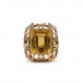 Ring mit Citrin Zitrin in 14 Kt. 585 Gold Ringe Gr. 55