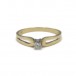 Ring mit Brillant Solitär 0,14 ct in 585 14kt Gold Diamond Gr. 59