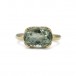 Ring mit Aquamarin Beryll Stein in 14 Kt 585 Gelbgold Gr. 55