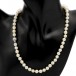 Kette Collier mit Perlen Pearl Perl in 585 14kt Weiß Gold Verschluß Länge 42 cm