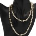 Kette Collier mit 106 Perlen Pearl Perl mit 585 14kt Gold Verschluß Länge 80 cm