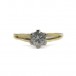 Ring mit Brillantsolitär Diamant in 14 Kt. 585 Gelbgold Gr. 52