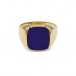 Ring Herrenring mit Lapislazuli in 14 Kt. 585 Gelbgold Gr. 68