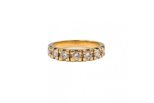 Ring mit Brillant Brillanten Diamanten Brillianten in 18 Kt. 750 er Gold 50 fein