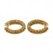 1 Paar Ohrringe Creolen mit Citrinen in 9 Kt. 375 Gold earrings