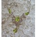 Collier mit Peridot Diamanten 18 Kt. 750 Weiss Gold Hals kette 41 cm 