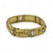 Armband mit 6 Aquamarinen 6,0 ct in 18 Kt 750 Gelb gold 18,5 cm beacelet