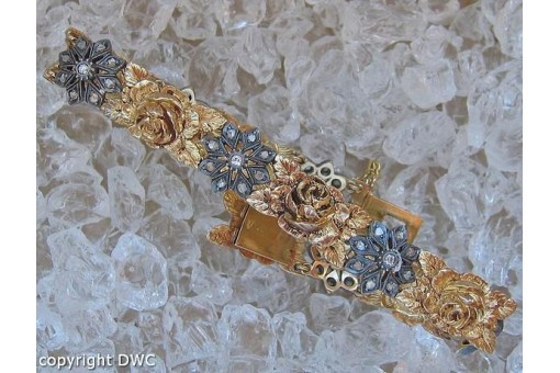 Armband mit Diamant Diamanten antik 18 Kt. 750 gold Tracht filigran