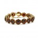 Armband mit Granate in 8 Kt 333 Gold Tracht 19 cm filigran edel