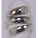 Ring mit Safir Schlangen Brillanten Diamanten Saphir aus 750 18 kt Gold 56 top