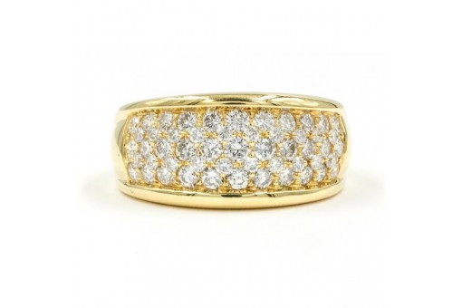 Ring mit Brillanten Diamanten 1,2 ct in 18 Kt 750 Gold Damen 53 Edel!