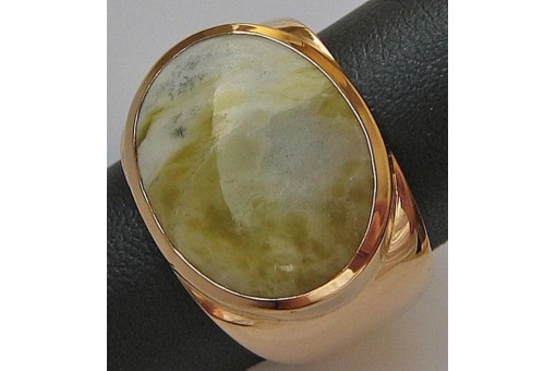 Ring Band mit Onyx Marmor in aus 18 Kt 750 er Gold Grösse 57 Ringe top!