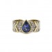 Ring Kettenring mit Safir Saphir und Diamanten in 18 Kt 750 Gold 61