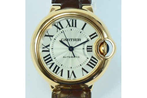 Cartier Ballon Bleu 18 Kt Rose 750 Gold automatik Box Papiere 2017 RAR 