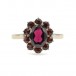 Ring mit Granate Granatring in 8 Kt. 333 er Gold Gr. 61 antik garnet