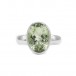 Ring 925 Sterling Silber - Green Peridot - Facettiert - Oval - Neu Gr. 59