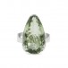 Ring 925 Sterling Silber - Green Peridot - Facettiert - Tropfen - Neu Gr. 62