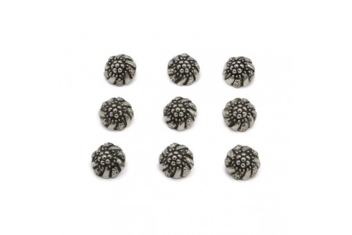 9 Silberknöpfe Trachtenknöpfe antik 800 silver buttons 16,0 mm