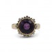 Ring mit Amethyst und Brillanten Diamond in 750 18 Kt Gold Gr. 54