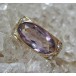 Ring mit Amethyst Brillanten Brillant Diamant in 14 Kt 585 er Gold Gr 56