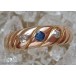 Ring in aus 14 Kt 585 er Rot Gold mit Safir Saphir Diamant Brillant antik!