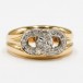 Ring mit Brillanten Diamanten  in 14 Kt. 585 er Gold Finger 57 Edel