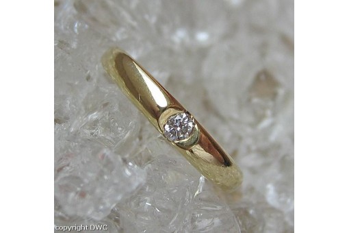 Ring mit Diamant Brillant Solitär Solitären Brillanten in 14 585 er Gold 53