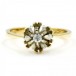 Ring mit Brillant Solitär Diamant in 18 kt 750 er Gold Grösse 54 Ringe Edel