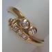 Ring mit Brillanten Diamanten in 14 Kt. 585 er Gold Grösse 56 RAR