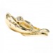 Ring mit 4 Brillanten Diamanten 0,03 ct. in 14 Kt. 585 Gold Grösse 57 fein!